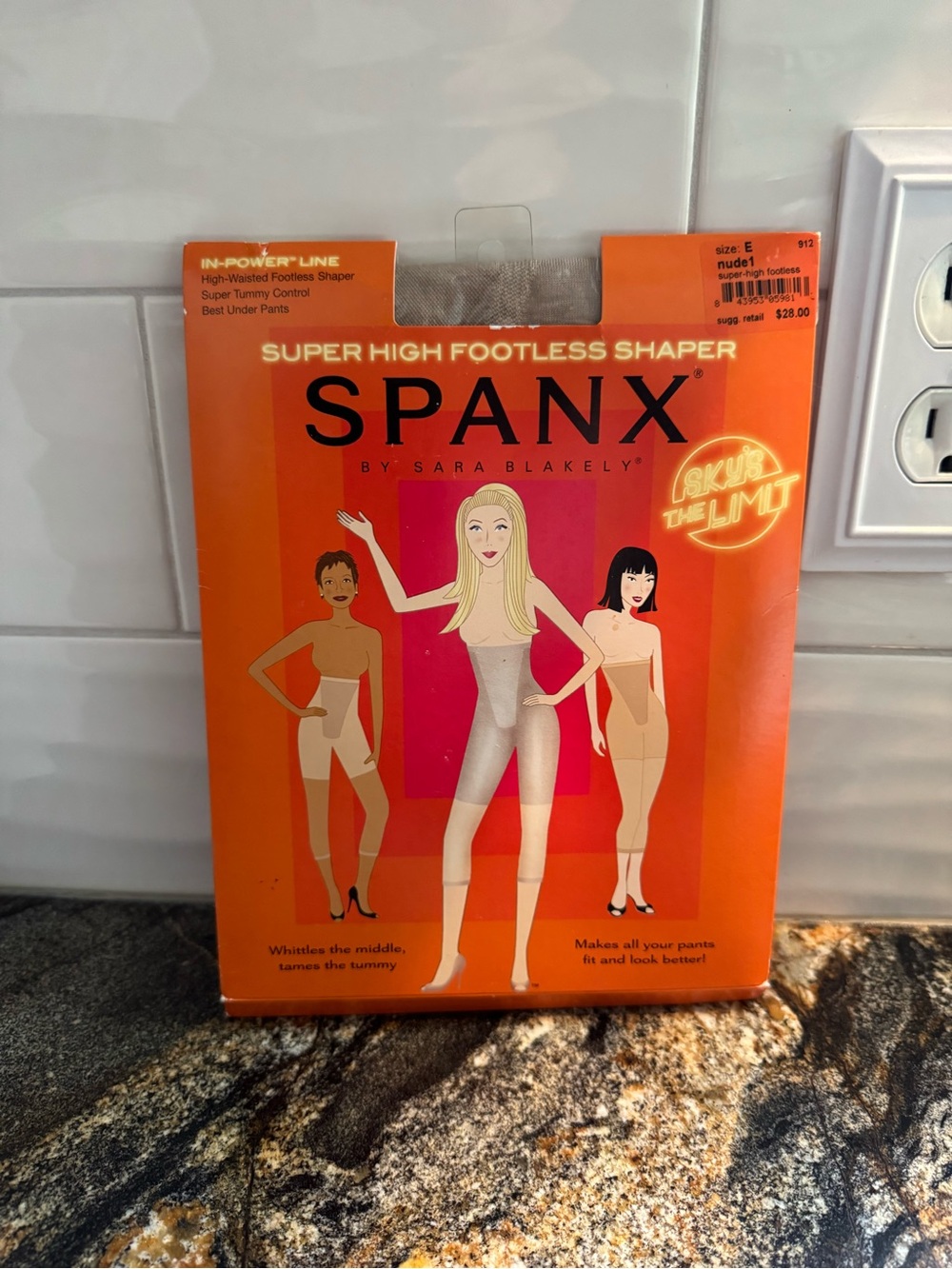 SPANX Super High Footless Shaper - Size E nude 1